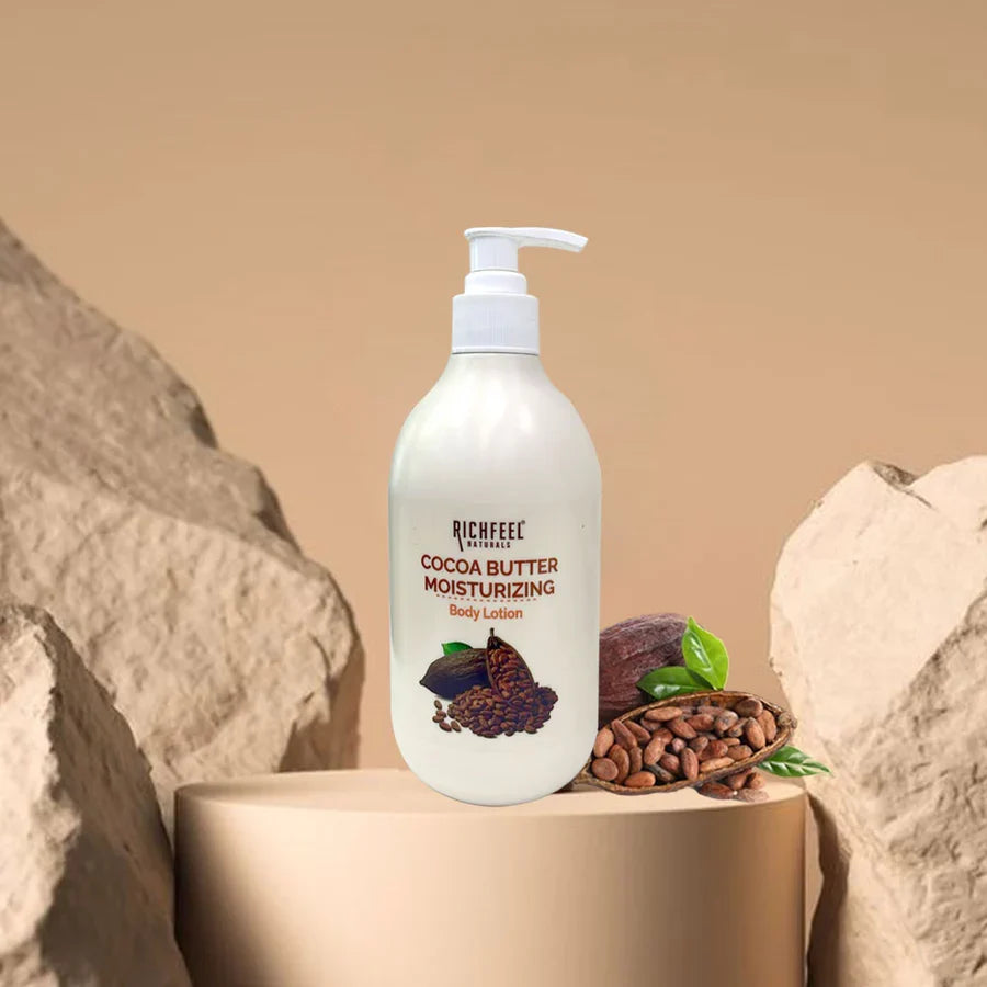 RICHFEEL NATURAL COCOA BUTTER MOISTURIZING BODY LOTION 400ML
