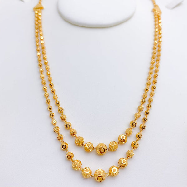 High Gold Plated Daily Wear Fancy Long Ball Mala
