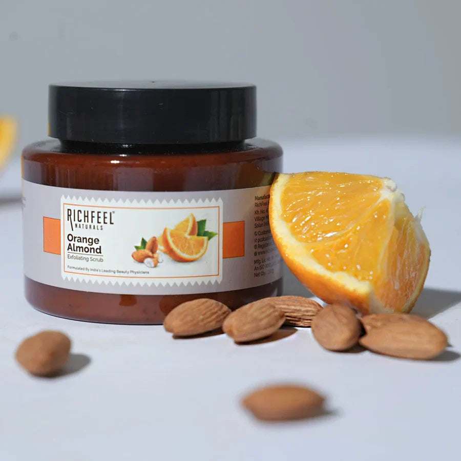 RICHEEL NATURAL ORANGE ALMOND EXFOLIATING SCRUB 100G