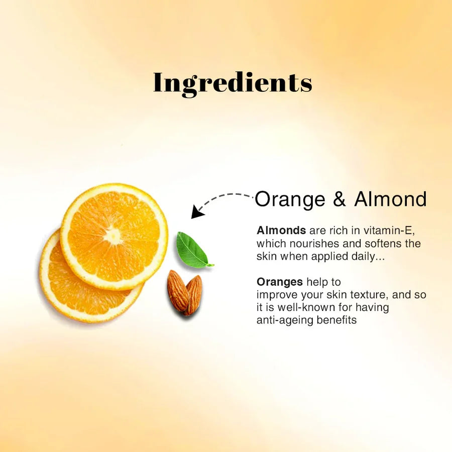 RICHEEL NATURAL ORANGE ALMOND EXFOLIATING SCRUB 100G