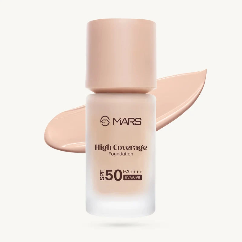 MARS HIGH COVERAGE FOUNDATION SPF50 PA++++ UVA/UVB 40ML